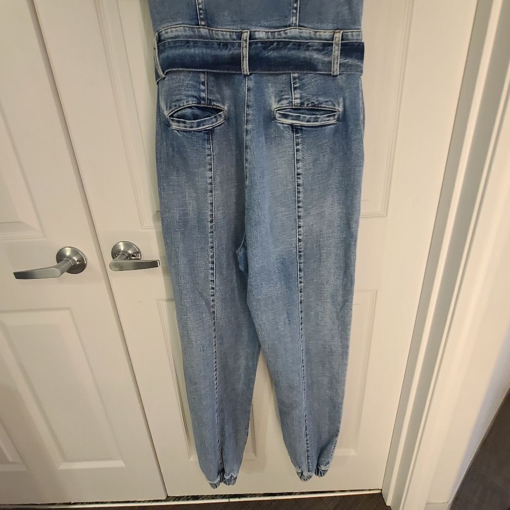 Retrofete Lia Denim jumpsuit size M NWT MSRP $590 - Picture 13 of 14